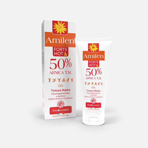 Arnilen Hot · Gel Arnica 50% · Effetto Termico Riscaldante · Riscalda i muscoli