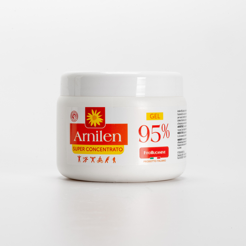 Arnilen · Gel Arnica 95% · Super concentrato · Conf. 500 ml · Azione Intensa Decongestionante