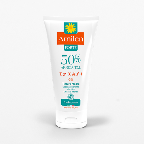 Arnilen · Gel Arnica 50% · Forte · Azione Intensa · Decongestionante e lenitiva · 200ml