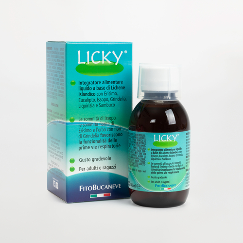Licky Sciroppo Adulti · Restituisce il benessere alla gola e alla mucosa orofaringea