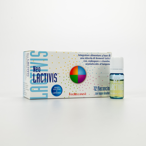 Neo Lactivis · Fermenti lattici vivi · 12 flaconcini · Per l'equilibrio della flora batterica intestinale