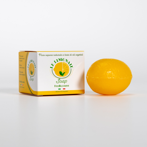 Saponetta al Limone · Le Limonaie 100 gr · Sapone con Oli Vegetali · Pelli delicate e sensibili