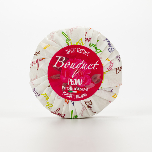 Saponetta alla Peonia · Per Pelli Delicate e Sensibili · Sapone vegetale per la cura quotidiana
