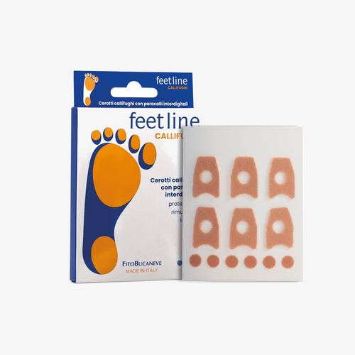 Feetline Cerotti Callifughi Interdigitali · Cerotti in cotone · Per la protezione dei calli