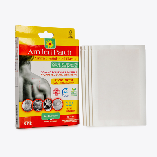 Arnilen Patch · Cerotto Cosmetico · Estratti Vegetali · Arnica e Artiglio del Diavolo