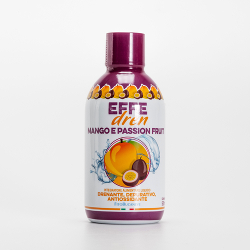 Effedren · Integratore Alimentare Mango e Passion Fruit · Per drenare i Liquidi corporei in eccesso